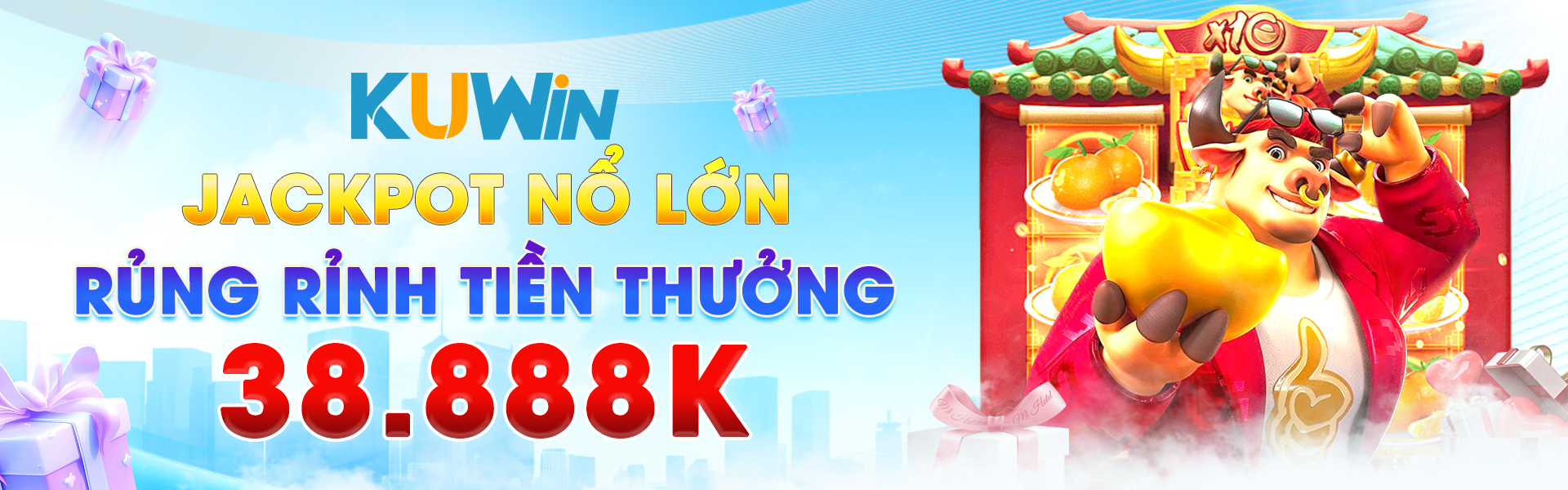 KUWIN JACKPOT NỔ LỚN RỦNG RỈNH TIỀN THƯỞNG 38.888K